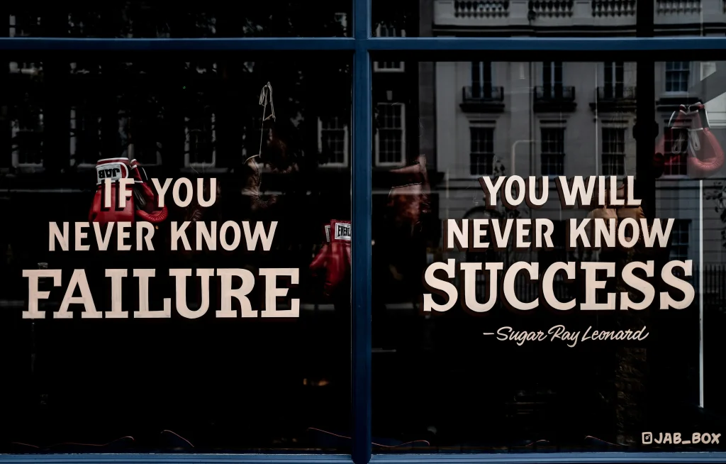 Fouten maken is normaal op de weg naar success